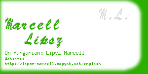 marcell lipsz business card